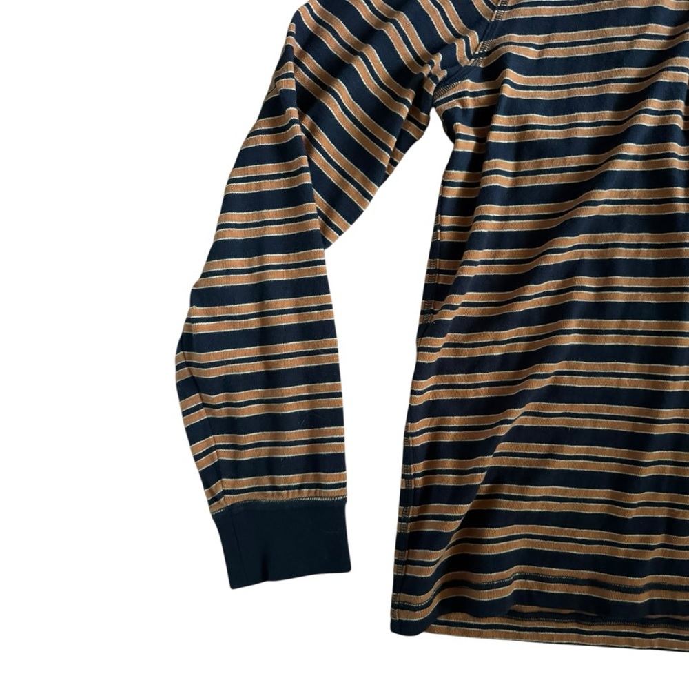 LL Bean Signature Men’s Henley – Stripe Long Sleeve Slim Fit (L) - Picture 5 of 7